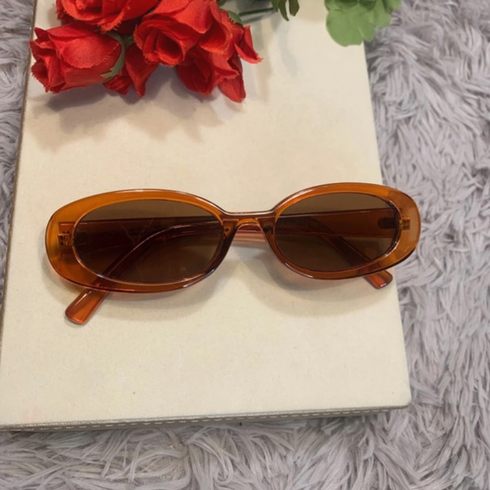 🌹Van Linker • 90’s Y2K Fashion UV Protection Semi Oval Sunglasses • Unisex
